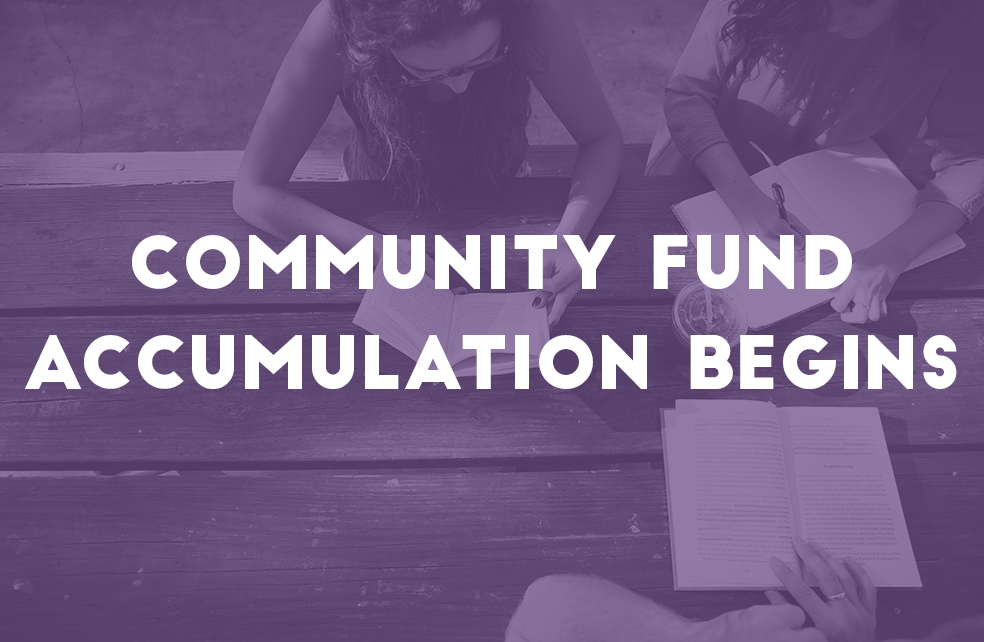 Community Fund Accumulation Begins