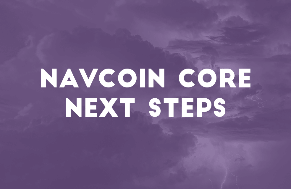 NavCoin Core Next Steps